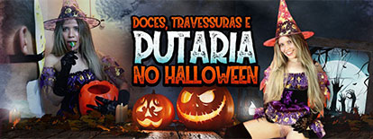 Sob a fantasia ela traiu o namorado no Halloween