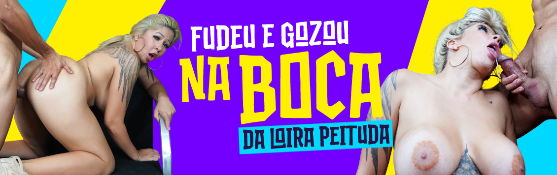 Fodeu e gozou na boca da loira peituda